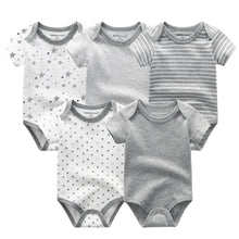 Load image into Gallery viewer, 5 PC Baby Summer High Quality Striped Rompers Jumpsuit For Boy & Girls Comfortable Clothes