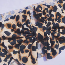 Load image into Gallery viewer, Modern Baby Headband Bow for Girl Leopard Headbands for Newborn Toddler Turban Baby Hair Accessories Design