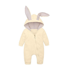 Load image into Gallery viewer, Elegant Baby Clothes Rompers Jumpsuits Newborn Cartoon Little Bee Rabbit Ears Zipper Clothes Cotton Jackets For Kids