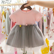 Load image into Gallery viewer, Fashion Modern New Spring Toddler Kids Baby Girls Patchwork Tulle Casual Princess Dress For Girls