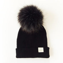Load image into Gallery viewer, Winter Baby Boy Girl Artificial Pompom Knitted Hat Toddler Kids Caps With Pompon for Newborn