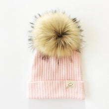 Load image into Gallery viewer, Winter Baby Boy Girl Artificial Pompom Knitted Hat Toddler Kids Caps With Pompon for Newborn