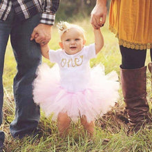 Load image into Gallery viewer, New 1st Birthday Tutu Baby Infant Christening Cake Dresses for Party Kids 1 Year Baby Girl For Birthday Party