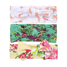 Load image into Gallery viewer, Fashion Baby Nylon Bow Headband Newborn Bowknot Round Ball Head wrap Flower Turban Girls Hair Bands Bow For Kids