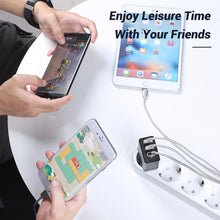 Load image into Gallery viewer, Black Dual Port Quick Charge 3.0 USB Charger QC 3.0 Fast Charging Multi Charger Portable Travel Wall Modern Phone Charger