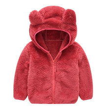 Load image into Gallery viewer, Modern Winter Fleece Children's Sweater Boys and Girls Hoodie Jacket Warm Baby Coat With Bear Ears