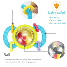 Load image into Gallery viewer, Baby Rattles Teether Shaker Grab and Spin Rattle Musical Toy Set Early Educational Toys For Baby