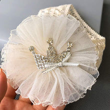 Load image into Gallery viewer, ILuxury Handmade Infant Child Hair Band Three-dimensional Alloy Rhinestone Crown Headdress Elastic Headband Turban For Baby Girls