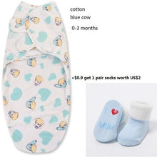 Load image into Gallery viewer, 100% Cotton Baby Swaddle Wrap Blanket Newborn Infants Baby Envelop Sleep Bag Sleepsacks For Girls