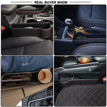 Load image into Gallery viewer, NEW Car Crevice Storage Box Seat Gap Pocket Catcher Organizer Universal Seat Organizer Card Phone Holder Pocket