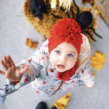 Load image into Gallery viewer, Elegant Flower Baby Hat Toddler Turban Head wraps Kids Bonnet Hat Newborn Baby Hat For Baby Girls