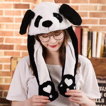 Load image into Gallery viewer, Modern Elegant Winter Interesting Girls Animals Ear Moving Jumping Hats Children and Adults Women Warm Rabbit Winter Caps In Modern Design