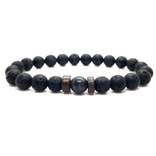 Load image into Gallery viewer, Lava Stone Men Wrist Bracelet Natural Moonstone Bead Tibetan Chakra Diffuser Bracelets For Men Jewelry Cool Gifts