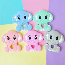Load image into Gallery viewer, Cartoons Silicone Teether Mini Elephant Animal Rodents Chewable Toys Products For Parents Baby Boys And Girls