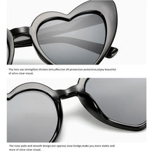 Load image into Gallery viewer, Elegant Retro Love Heart Sunglasses Women Big Frame Personality Sunglasses Fashion Cute Retro Cat Eye Vintage Sunglasses For Women and Girl