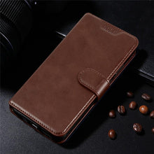 Load image into Gallery viewer, Leather Black Flip Case for iPhone XS Max X XR 12 Mini 11 Pro 7 8 Wallet Stand Cover Flip Wallet Leather Case with Secure Buckle Closing Lock and Bracket Function