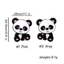 Load image into Gallery viewer, 5PCS/SET Silicone Animal Beads BPA Free Baby Teething Beads Toy For Pacifier Clips New Born Silicone Rodent Tiny Rod Baby Teether For Baby Kids
