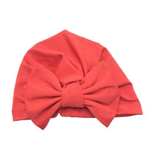 Load image into Gallery viewer, Luxury Modern Baby Headband Hat Bowknot Print Cotton Stretchy Turban Headband Infant Head Wrap Beanie Hat For Babies and Kids