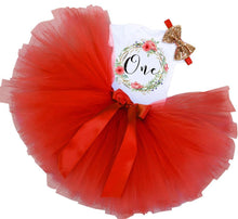 Load image into Gallery viewer, Modern New Baby Girls Outfits for 1st First Birthday Party Romper and Headband 3Pcs Suit For Girls