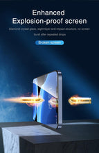 Load image into Gallery viewer, 5Pcs 20000D Black Transparent Screen Protector for iPhone 14 13 12 mini 11 Pro X XS Max XR SE 9H 2.5D Clear Tempered Glass Film Edge to Edge Case Friendly Screen Protection Film For iPhone