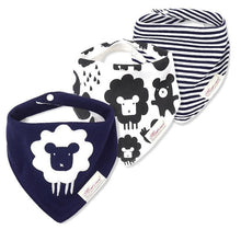 Load image into Gallery viewer, Moder 3PCS Baby Bibs Bandanna Lot Cotton Multi-style Triangle Cartoon For Infant Boys And Girls