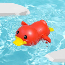 Load image into Gallery viewer, Bathroom Bath Shower Baby Clockwork Swimming Play Water Cute Little Yellow Duck Bathing Bathtub Toys For Kids