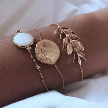Load image into Gallery viewer, Luxury Modern Gold Crystal Elegant Woman and Lady Brecelets in Sets of 5Pcs/sett for Women Punk Boho Beach Bangle Jewelry Gift