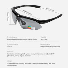 Load image into Gallery viewer, MOVIGOR Polarized Cycling Glasses Sports Men's Sunglasses Road Mountain Bicycle Riding Protection Goggles Eyewear Women 5 Lens