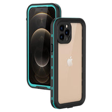 Load image into Gallery viewer, Waterproof For iPhone 14 13 12 11 Pro Max Case Red Clear Cover Diving Underwater Swim Outdoor Sports Built-in Screen Protector Full Body Heavy Duty Protective Cover for iPhone