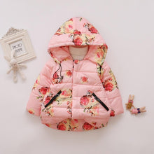 Load image into Gallery viewer, Modern Designer New Winter Baby Outerwear Hooded Printed Cotton Padded Jacket and Coats For Babies and Girls Kids