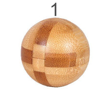 Load image into Gallery viewer, 12 Style Brain Teaser 3D Wooden Interlocking Puzzles Game Toy Bamboo Small Size For Adults Kids