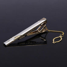 Load image into Gallery viewer, Creative Metal Necktie Bar Formal Shirt Classic Men Tie Clips Elegant Fashion Formal Professional Simple Tie Bar Clips Beautiful Designs Wedding Ceremony Gold Tie Pin Unisex Party Gifts Fashion Tie Clips