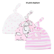 Load image into Gallery viewer, Printed Baby Hats & Caps For Newborn Baby Accessories In Elegant Modern Design Set Of 3PCS For Baby Kids