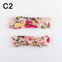 Load image into Gallery viewer, Mother & Baby Headband for Girl Bow Hairband Floral Elastic Hair Bands Parent-Child Turban Hair Accessories Bow For Mother and daughter
