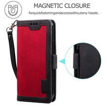 Load image into Gallery viewer, Luxury Magnetic Leather Flip Case For iPhone 14 13 12 Mini 11 Pro SE Card Holder Wallet Stand Cover Leather Wallet Flip Case Cover With Card And Cash Slot 360 Full Body Protection