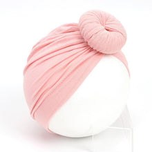 Load image into Gallery viewer, Baby Hat Soft Lovely Flower bowknot for Baby Girl Toddler Turban Hir Band Cap Newborn Headwrap Hat Baby Hairband