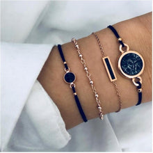 Load image into Gallery viewer, Boho Rose Map Bracelets & Bangles for Women Bohemian Round Charm Bracelet Set Fashion Multilayer Accessories Luxury Jewelry
