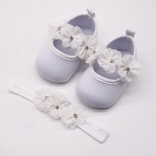 Load image into Gallery viewer, Baby First Walker Shoes Kids Girls Baby Party Ballerina Shoes Infant 3D Flower Rhinestone Shoes In Modern Design