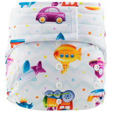 Load image into Gallery viewer, Hook & Loops Pocket Diaper - cloth Inner Waterproof Washable Reusable Baby Diaper For Kids