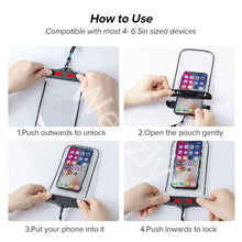 Load image into Gallery viewer, Swimming Bags Waterproof Phone Case Water proof Bag Mobile Phone Pouch Cover for iPhone 12 Pro Xs Max XR X 8 7 Phone Case Bag With Lanyard Compatible with iPhone