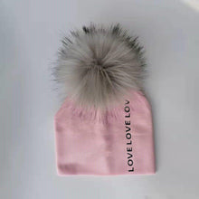 Load image into Gallery viewer, Newborn Kids Cotton Hats Cap With Pom Children's Hat Boy Accessories Toddler Caps