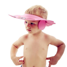Load image into Gallery viewer, Baby Bathroom Safety Visor Hat Child Shower Cap Adjustable Soft Protect Cute Children Shampoo Safety Protection Bathroom Accessories