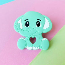 Load image into Gallery viewer, Cartoons Silicone Teether Mini Elephant Animal Rodents Chewable Toys Products For Parents Baby Boys And Girls