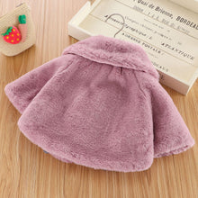 Load image into Gallery viewer, New Luxury Baby Warm Cute Princess Fur Cloak Jacket For Baby Girls In Elegant Winter Design
