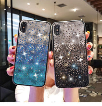 Load image into Gallery viewer, Luxury Shiny Glitter Diamond Phone Case For iPhone 14 13 12 11 Pro Max X Xr Xs 7 8 Plus Fashion Glitter Sparkle Crystal Rhinestone Protective Cover With Soft Case For iPhone