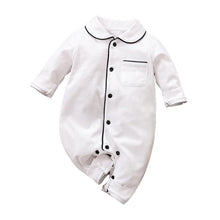 Load image into Gallery viewer, Newborn Baby Girl Boy Rompers Cotton Autumn Spring Infant Toddler Jumpsuit With Collar Pocket In Modern Style