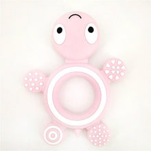 Load image into Gallery viewer, Baby Silicone Teethers Food Cute Turtle Tiny Teething Baby Shower Gifts Cartoon Animals Teether