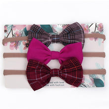 Load image into Gallery viewer, Cute Bow Baby Headband for Girl Nylon Head Bands Turban Newborn Headbands Hairbands for Kids Baby Hair Accessories For Baby