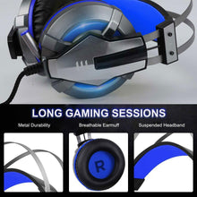 Load image into Gallery viewer, NEW Trend Gaming Headset Gamer Ear Wired Headphones for Smartphone/PS4/PC/Xbox with Retractable Rotate Microphone and LED Light