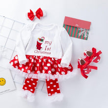 Load image into Gallery viewer, My First Christmas Newborn Baby Girl Tutu Dress Outfits Set Unique Design Excellent Look Perfect Gift
